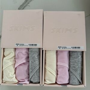 Cotton seamless juniors lace bikini 3 pack x2